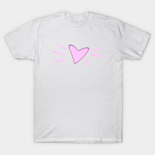 Cute Stylish Heart T-Shirt by TriggerAura